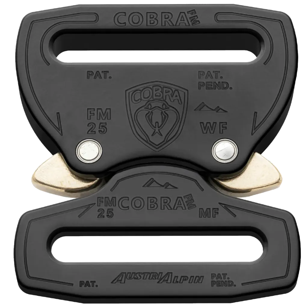 Klamra COBRA® FM aluminium 2kN FM25KFF 25mm czarna