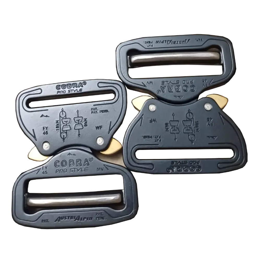 Klamra COBRA® PRO STYLE aluminium 9kN FY45KVF 45 mm czarna