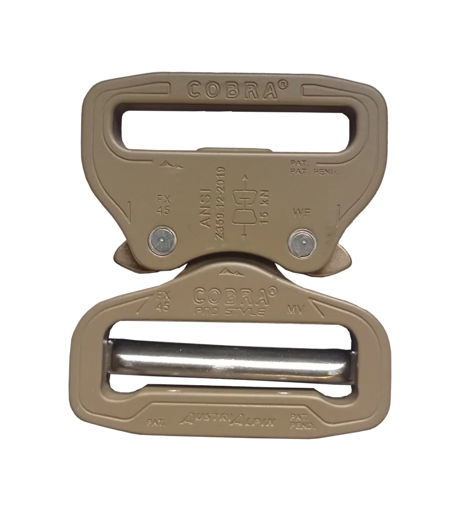 Klamra COBRA® PRO STYLE aluminium 9kN FY45KVF 45 mm Coyote Browne
