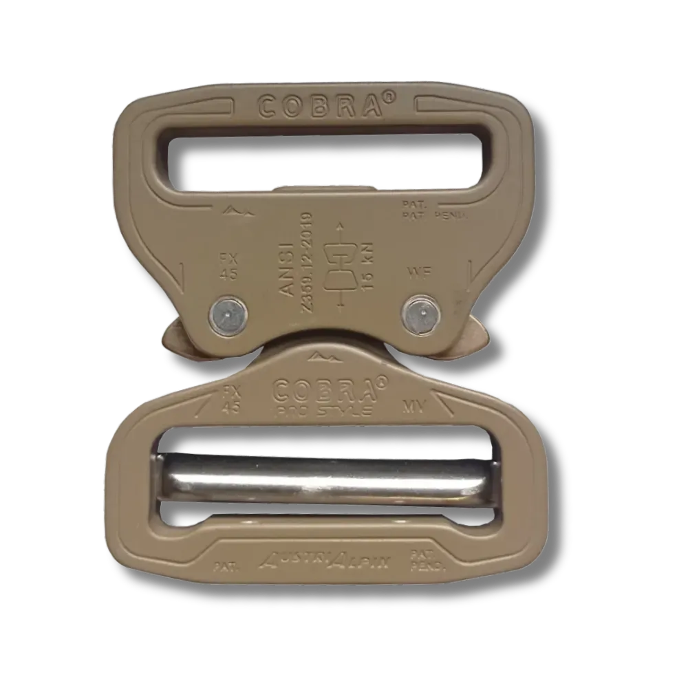 Klamra COBRA® PRO STYLE aluminium 9kN FY45KVF 45 mm Coyote Browne