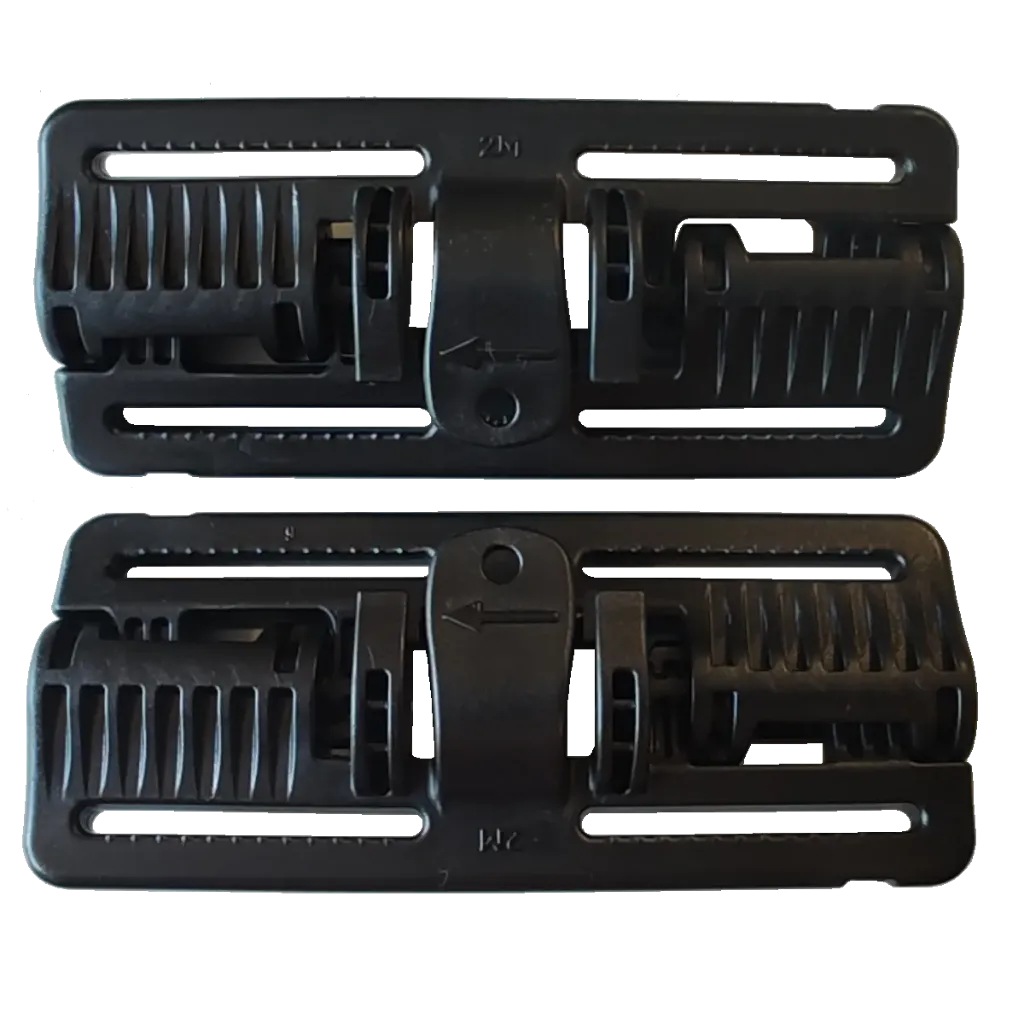 Klamra szybkowyczepna ROC/80 czarna (komplet L+P)